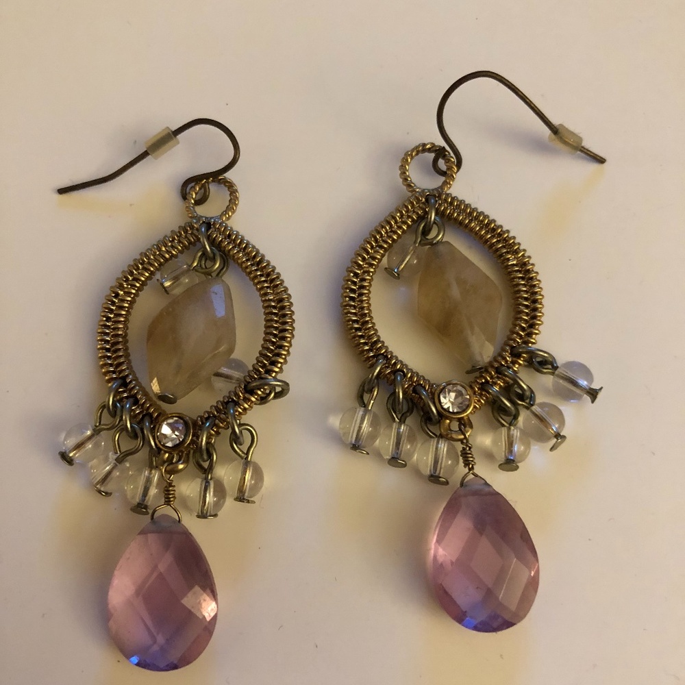 Hanging earrings